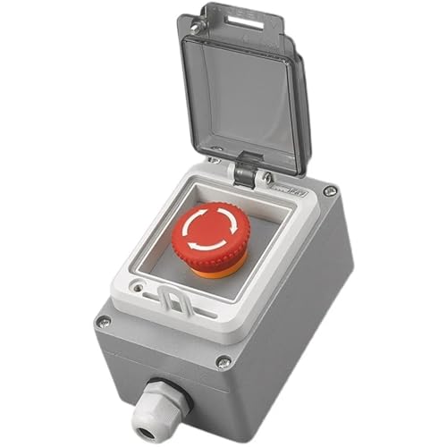 Interrupteur d'arrêt d'urgence avec boîtier de commande ascenseur 22mm - 6