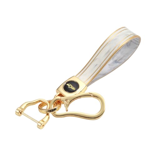 Ashar Key Hub TPU car Key Cover Compatible for BMW X4, X3, 5 Series, 6 Series, 3 Series, 7 Series 4 Button Smart Key (Marble Finish with Marble Keychain)