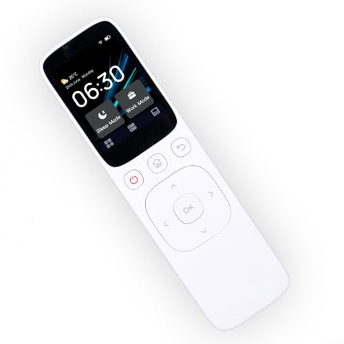 Für Tuya Smart Home WLAN Bedienpanel Touchscreen Zentralsteuerung Fernbedienung Kompatibel mit mehreren Geräten Steuerung per App Taste Fernsteuerung Vielseitige Stromversorgung Weiß(remote control)