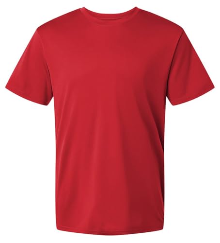 T-shirt athlétique homme rouge taille S en maille technique Performance