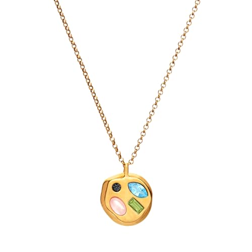 Birthdate 14k Gold Necklace for Women, The December Third Pendant - 16-20in Adjustable 14 Karat Gold Chain with Lobster Clasp - Cadenas de Oro 14k Puro Para Mujer, Ladies Jewelry Birthstone