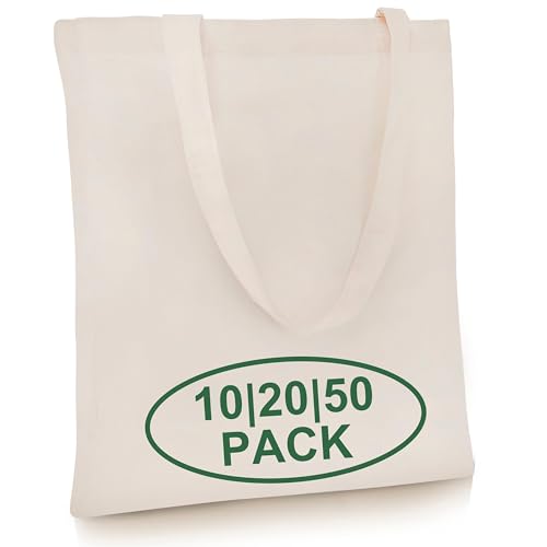 Simply-Cool-102050-Pack-Bulk-Canvas-Tote-Bags-13x15-Natural-Cotton-Reusable-Washable-Grocery-Painting-Embroidery