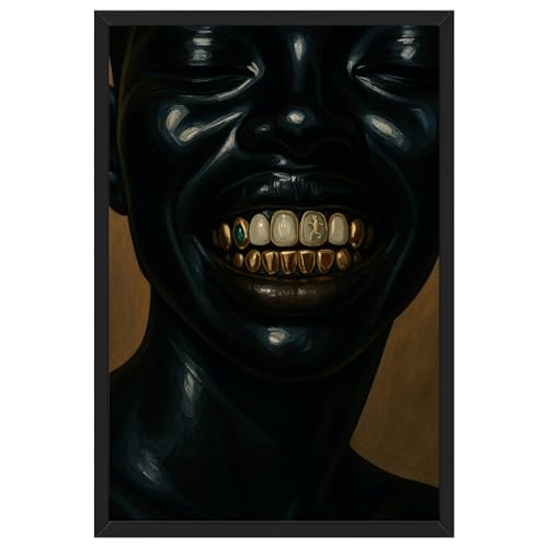 Urban Wall Art Black Man Canvas Print African Portrait Poster