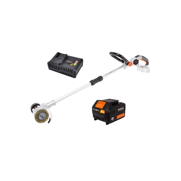 Buy Batavia Cordless Electric Weed Remover Sweeper 18V (Including 2x
