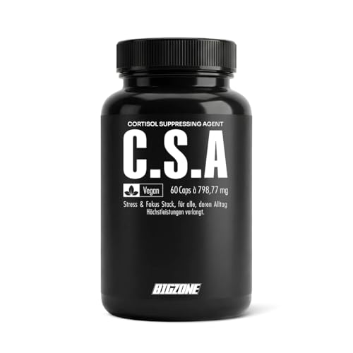 Big Zone C.S.A. - SENSORIL® Extrakt aus Ashwagandha - natürliches Adaptogen bei Stress (60 Kapseln)