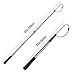 KOMCLUB Retractable Fishing Gaff Stainless Steel Fishing Hooks with Protective Caps Fishing Accessories Suitable for Freshwater Saltwater Fishing, Gold & Blue