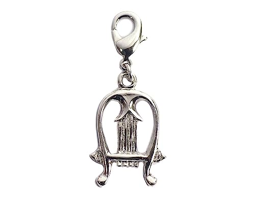 Breloque mousqueton métallique 15x22mm Innspiro idéale pour personnaliser vos sacs et porte-clés