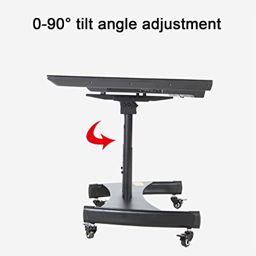 Carro para monitor bajo, soporte móvil para TV 32-75 pulg miniatura 4
