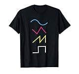 Vintage Synthesizer Techno Waveform - Synth Nerd T-Shirt