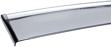 WellVisors Window Visors Wind Deflectors Compatible with Honda 2016-2022 Pilot with Chrome Trim Rain Guards 3-847HD029