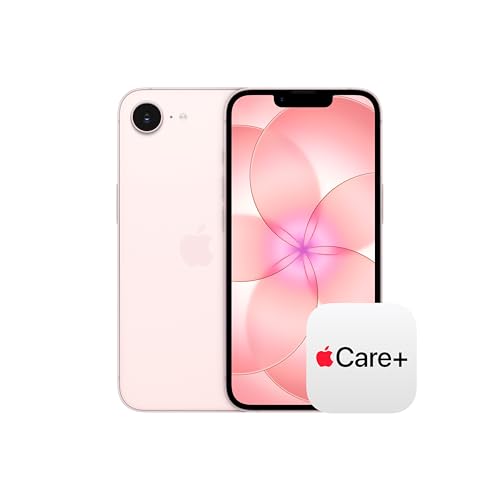 Apple iPhone 17e 512GB�F6.1�C���`Super Retina XDR�f�B�X�v���C�AA19�`�b�v�A������g����o�b�e���[�A48MP Fusion�J�����A�ŏ��X�g���[�W512GB�G�\�t�g�s���N + 2�N���� AppleCare+ for 