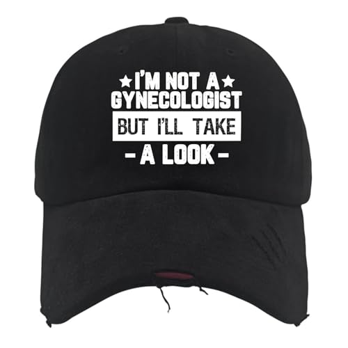 I'm Not A Gynecologist But I'll Take A Look Hats Mom Hat AllBlack Fishing Hat Gifts for Mom Cycling Cap
