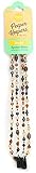Peeper Keepers Eyeglass Chain, Marble Glass Beads Cord, Sunglasses Holder, Eyeglass Necklace for Women, Brown