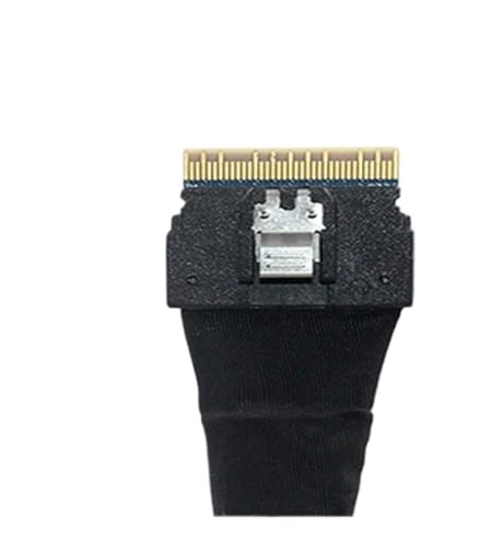 Cable High Speed PCIe 4.0 SlimSAS SFF-8654 a 8 SATA 50cm miniatura 6