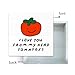 Funny Farmhouse Kitchen Signs - 'I Love You From My Head Tomatoes' & Cute Veggie Themed Decor - 5 X 5 Inch