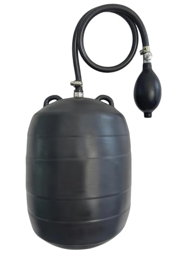 Image of DILIGUALA Inflatable Pipe Plug Balloon for Sealing and Testing of Sewer Pipes, Plumbing Pressure Bladder with Air Pump - Plumbing Test Ball for Sewer Test, Water Shut Off (6 Inch P)