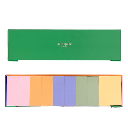 Bloc-notes adhésifs de luxe en fleur kate spade new york, bloc de couleurs haut de gamme