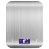 Balança De Cozinha Digital Alta Precisão 10 Kg Comida Inox Profissional Led Digital Slim Balança Inox 0,1g Balanca Digital Cozinha Precisao Balança De Cozinha Balança Nutricional Balança 10kg PLUG8