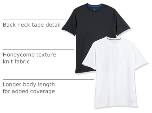 Image of Amazon Essentials Men's Moisture Wicking Breathable Active Performance Tech Gym T-Shirts, Pack of 2