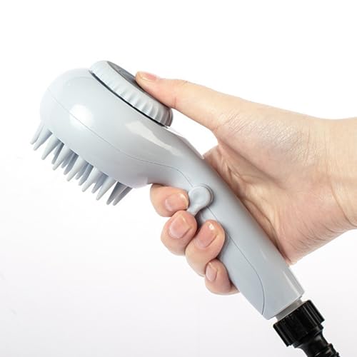 Acessório De Chuveiro Para Cães,Escova Massageadora Para Lavar Filhotes | Ducha Para Pets Antiderrap