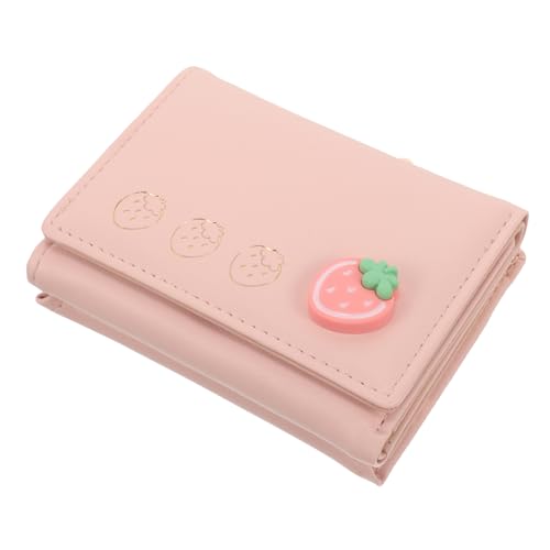 Compact Small Women Wallet PU Cute Card Purse with Multiple Slots Lightweight Coin Pocket Clutch for Outdoor Shopping and Travel