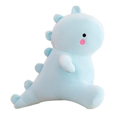 Wemi Blue Cartoon Dinosaur Plush Toys Cute Stuffed Dino Big Hugging Pillow Girl Cute Sleeping Doll Gift 11" Cover