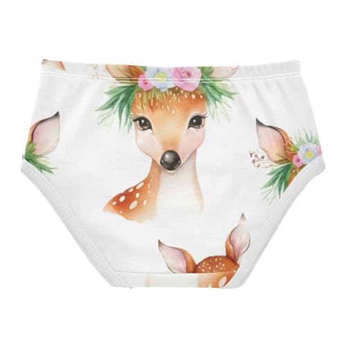 Print Toddler Girls Underwear 2t Cotton Panties Little Girl Christmas Cute Deer Florals Briefs Underpants2