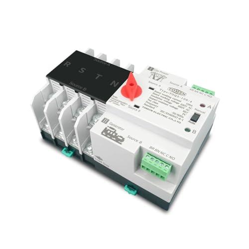 Inverseur de source automatique ATS 4P 100A 110V pour rail DIN