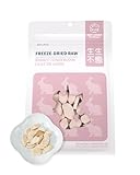 PET-EVER PureFeast Freeze-Dried Rabbit Tenderloin Treat for Small Dog & Cat, Health Natural Single Ingredient Cats Dogs Dry Food, Whole Cut Raw Treats for Sensitive Stomachs Care (2.5 oz)