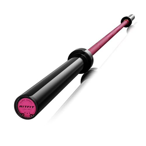 RitFit 7ft Olympic Barbell Bar, 500LBS Capacity