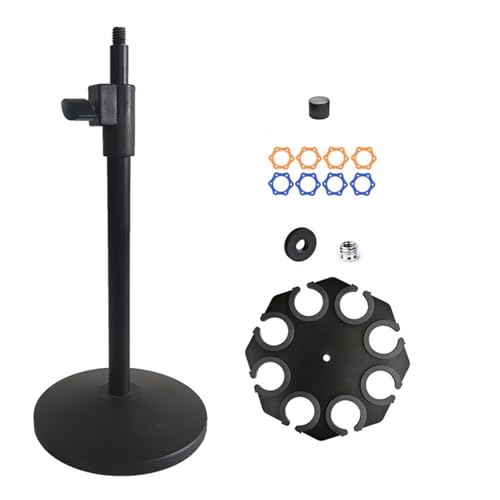 Pince de microphone avec structure d'absorption des chocs et support octogonal