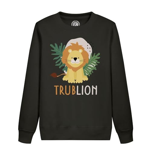 Sweatshirt enfant lion trublion dessin roi de la savane mignon