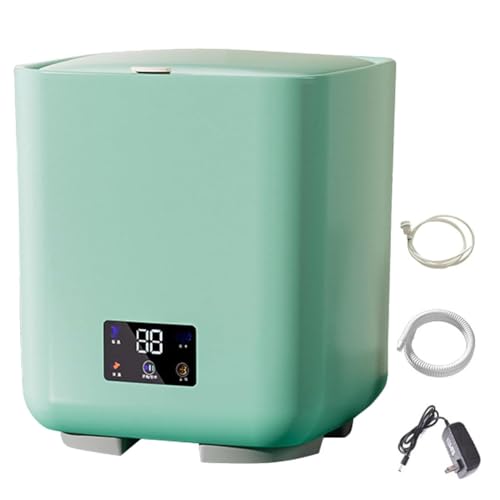 HGTRH Minilavadoras Portatiles, Mini Lavadora Ropa Interior con 4 Modos de Centrifugado para Apartamentos, Residencias Universitarias, Autocaravanas Y Viajes Green