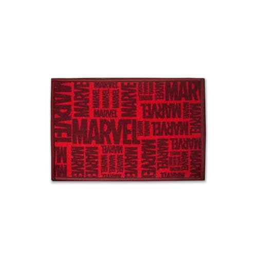 Image of Athom Living Premium Anti Slip Printed Kids Bathmat, Durable Nylon Fabric, Soft Texture, Easy to Clean, Stylish Home Decor Mat for Doorway & Kids Room, 37x57 cm, Multicolor (Marvel Red)