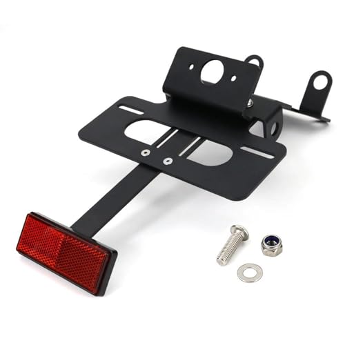 BTCTLPLMKK For CBR125R CBR250R CBR300R CB300F 2015-2025 用 バイク用リアナンバープレートホルダーブラケット フェンダーレスキット バイク用 ナンバープレートステー(With Reflector)