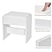 ANWBROAD Vanity Desk Table with Lighted Mirror 39.4“ Girls Makeup Vanity with Power Outlet 3 Colors Lighting Adjustable Brightness Vanity Table for Women Bedroom Dressing Room White UBDT65W