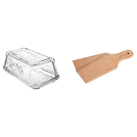 Kilner Vintage Glass Butter Dish with Paddles Cover