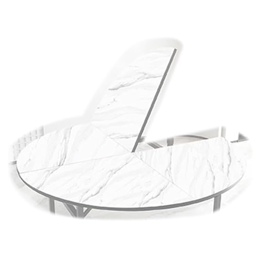 GIBUSHR 120cm e[u V ؐ  e[ugbv ܂肽ݎ zCg/ubN ~`e[ugbv Xy[Xߖ ^e[u e[ugbv̌p, rȂ(White marble,180cm/71")