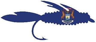ION Graphics Magnet Michigan Fly Fishing Magnetic Vinyl Vinyl Decal MI Fish Lure Tackle Flies 5" Car Magnet Bumper Sticker