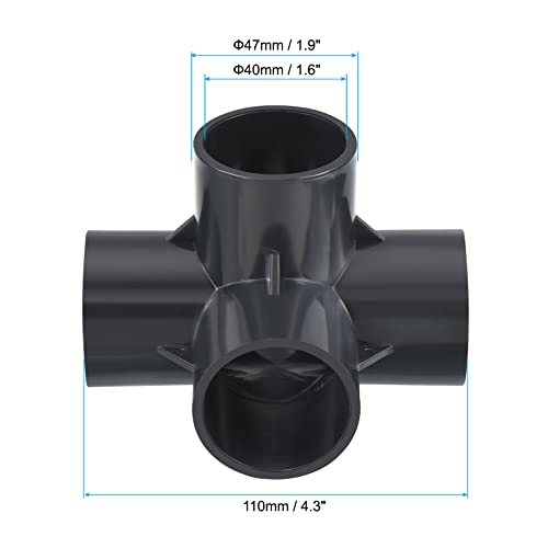PATIKIL 40mm ID U-PVC Pipe Fittings - Image 2