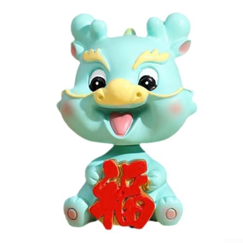 Figure di draghi in resina per feste di capodanno lunare, decorazioni splendidamente realizzate per amare le tradizioni (B)