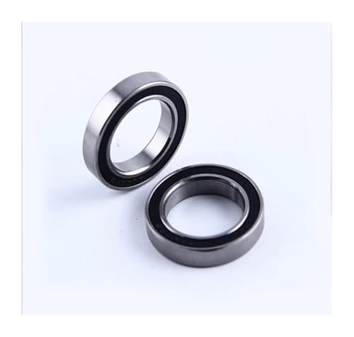 EXBWXNIL 10/50pcs S6700-2RS S6700RS 10x15x4mm Thin Tube Stainless Steel Ball Bearing Deep Groove Ball Bearing Double Rubber Cover(50pcs)