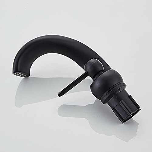 Robinet de lavabo de comptoir en laiton massif avec jet cascade premium - 7