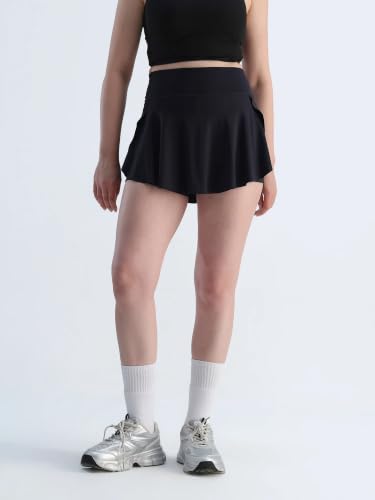 Image of CAVA Swirl Tennis Skorts for Women | Built-in Shorts, Moisture-Wicking, Stretchable, Pockets, Twirl-Friendly Design | Active Skirt for Sports