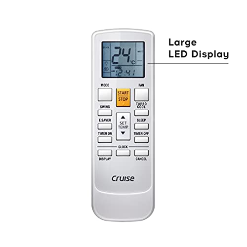 Image of Cruise 2 Ton 3 Star Split AC with Tropical-X Rotary Compressor (Copper, Turbo Cool, HD Filters, CWCDBG-EQ3G243, 2021 Model), White