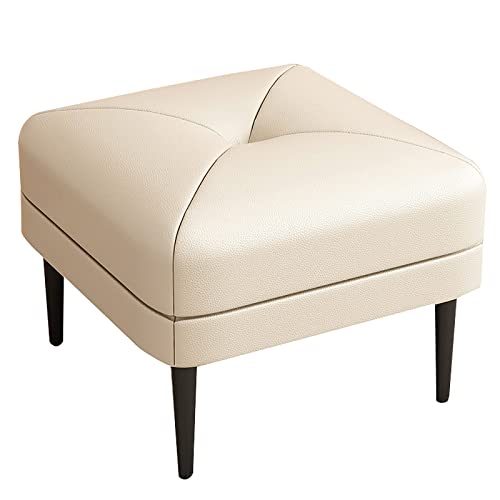 Pieds en métal pour ce repose-pieds robuste et confortable