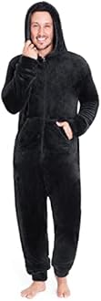 CityComfort Onesies for Men and Teens, Loungewear Fleece Pyjamas Men All in One Jumpsuit Nightwear