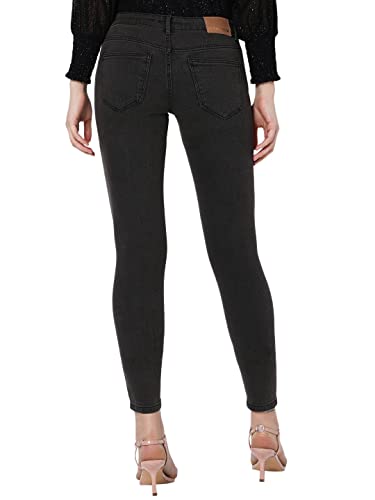 Image of Vero Moda Women Black Low-Rise Stretchable Jeans