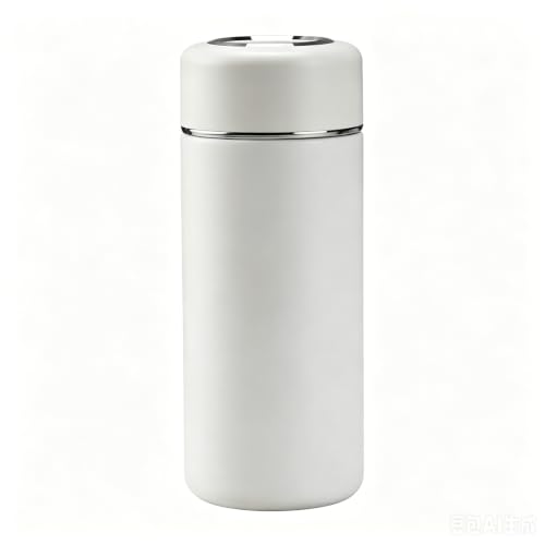 Mini Water Bottle Small Water Bottles Vacuum Insulated Water Flask Thermal Water Bottle Hot and Cold Drinks Travel Coffee Mug thermo fIask 12 Oz (white)