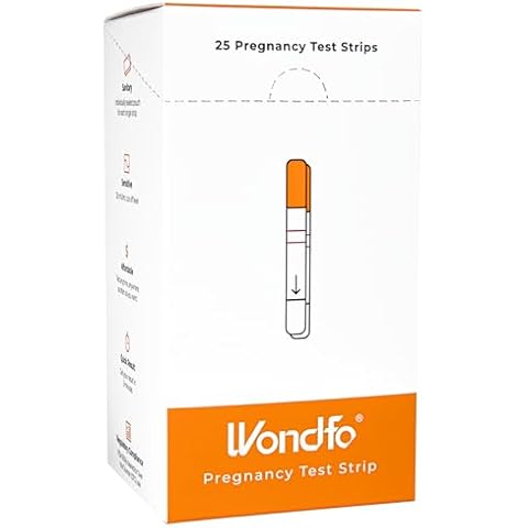 Wondfo Pregnancy Test Strips - HCG Detection 25 MIU/ml, Home Test of Reliable Result - 25 Count Cover